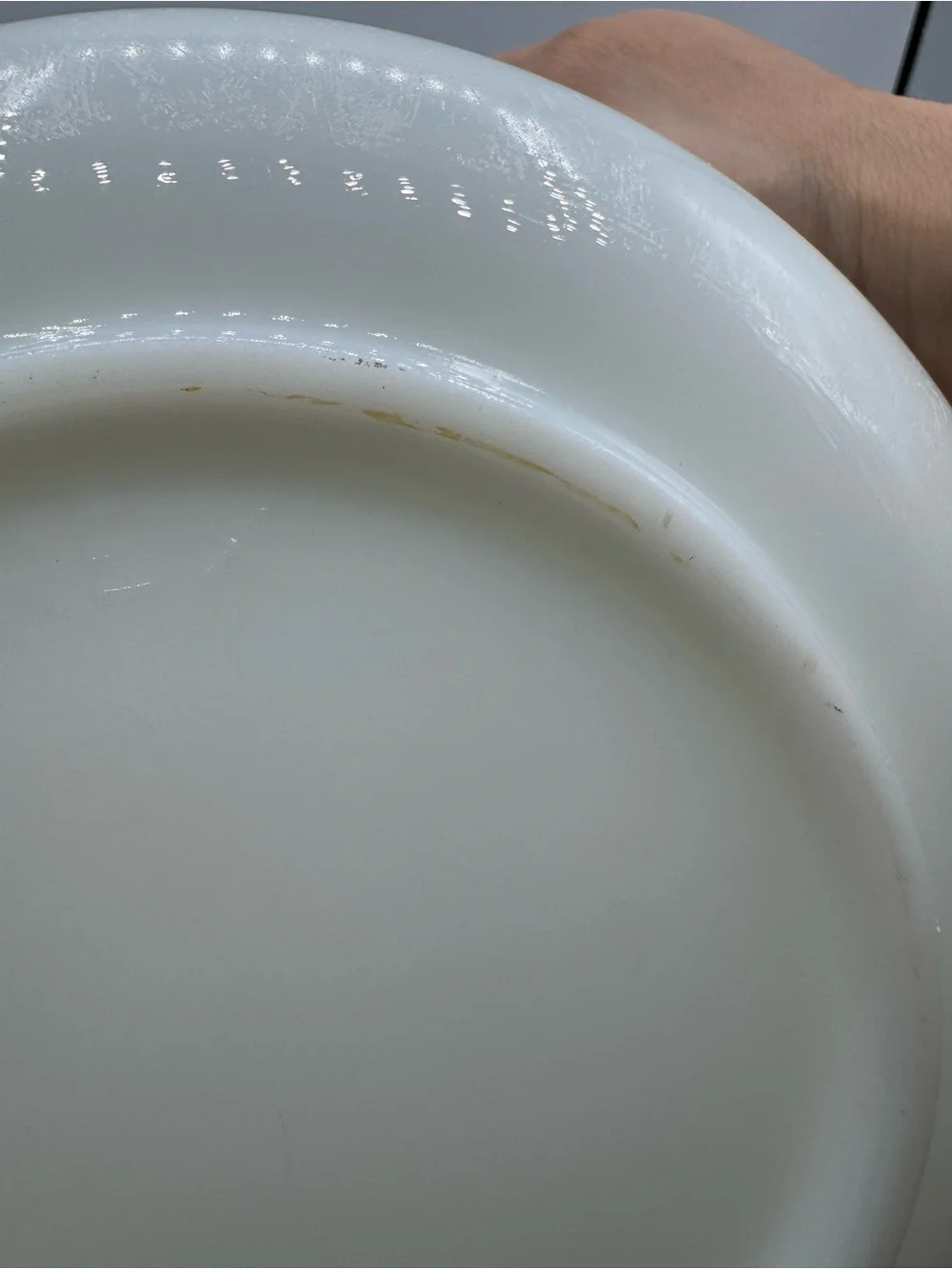 Vintage Pyrex Hamilton Beach Stand Mixer Milk Glass Ribbed Mixing Bowl 8.5